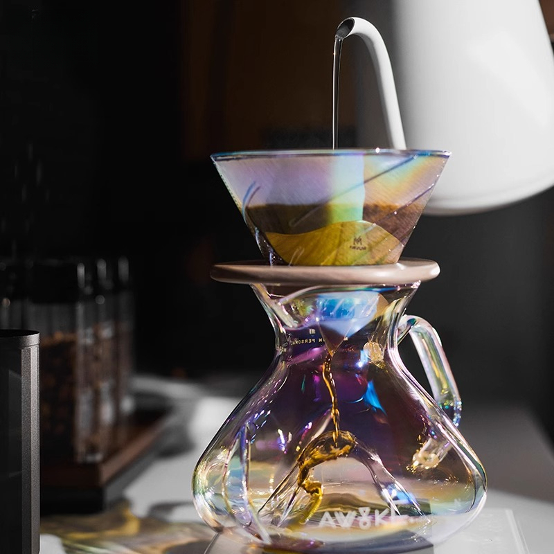 Coffee Equipment V60 - صانع قهوة بالتقطير اليدوي مع وعاء