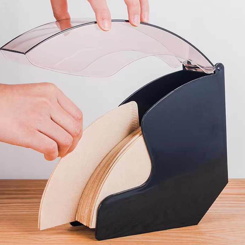 Coffee Equipment V60 - فلتر القهوة ورق أكريليك مضاد للغبار