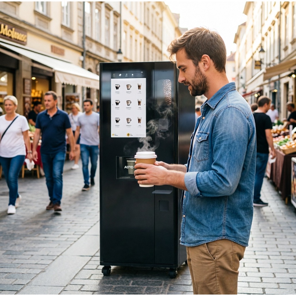 ماكينة بيع القهوة ذاتية الخدمة - مراجعة Coffee Equipment Dropshipping وسعره
