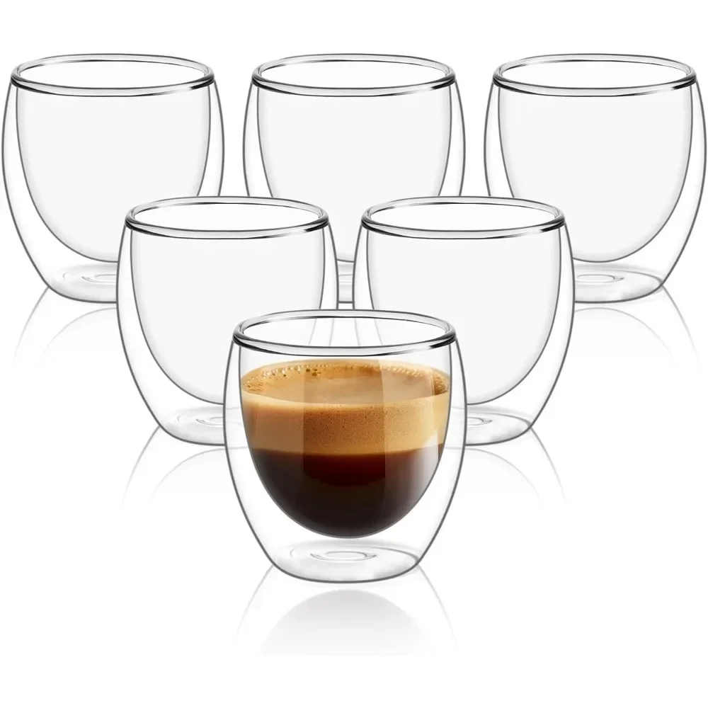 6 قطعة أكواب قهوة زجاجية شفافة - مراجعة Espresso Shot Glass وسعره