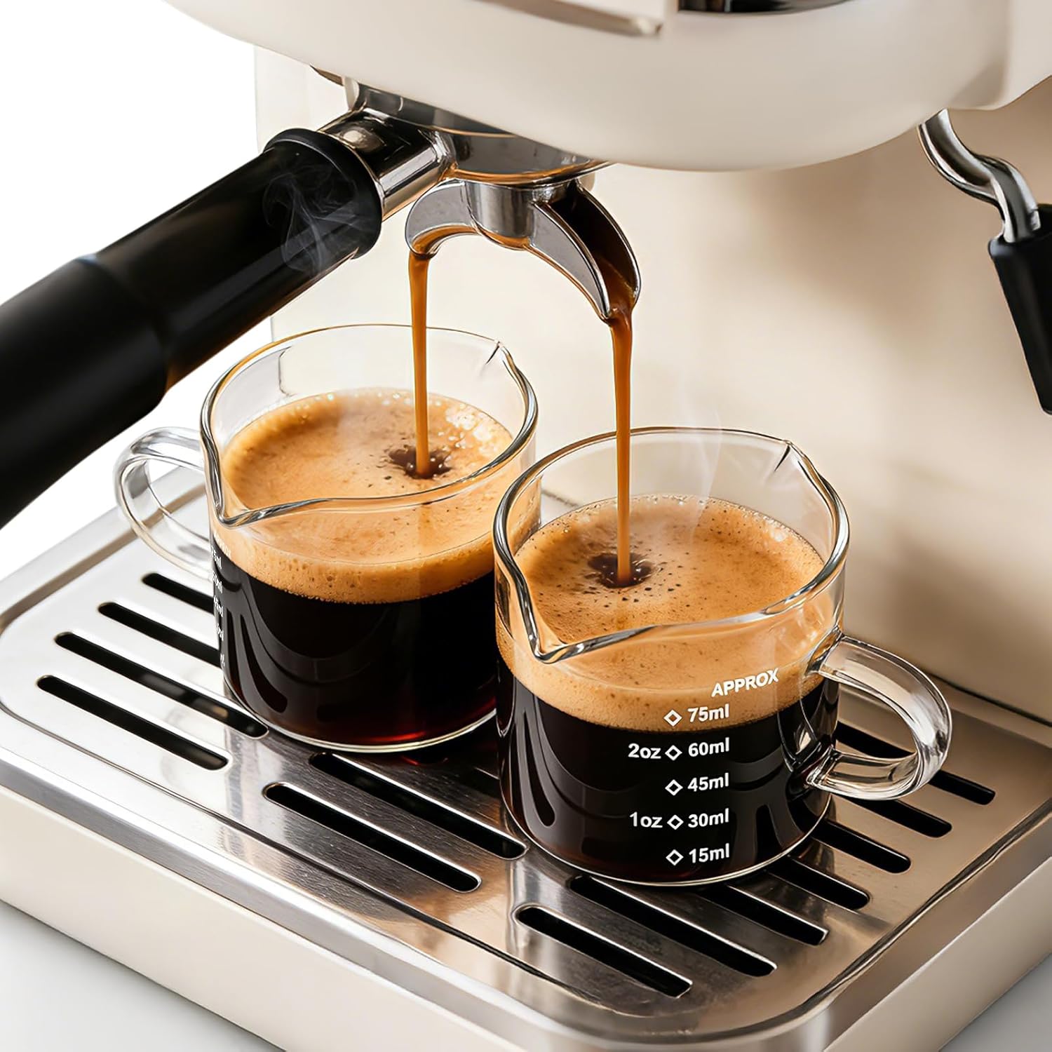 1/2 قطعة كوب قياس شفاف بسعة 4  - مراجعة Espresso Shot Glass وسعره