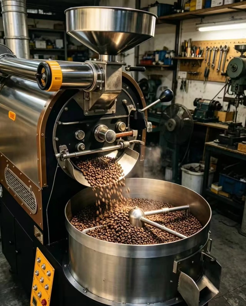 محمصة قهوة تجارية على شكل أسطو - مراجعة Coffee Equipment For Business وسعره