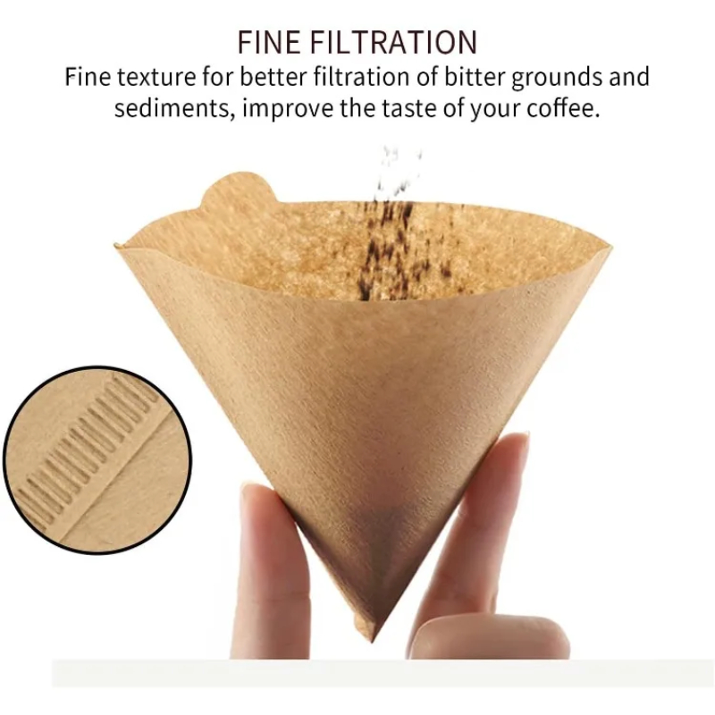 مرشحات الورق الطبيعي غير المبي - مراجعة Coffee Equipment V60 وسعره
