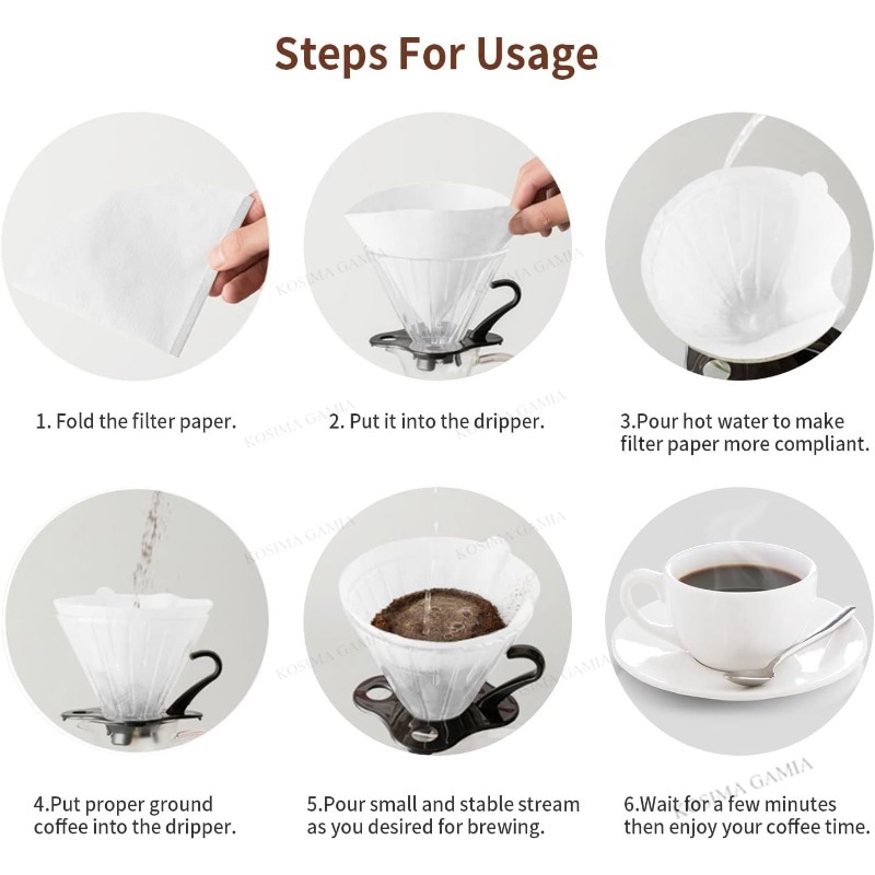 40-120 قطعة من ملحقات فلتر الق - مراجعة Coffee Equipment V60 وسعره