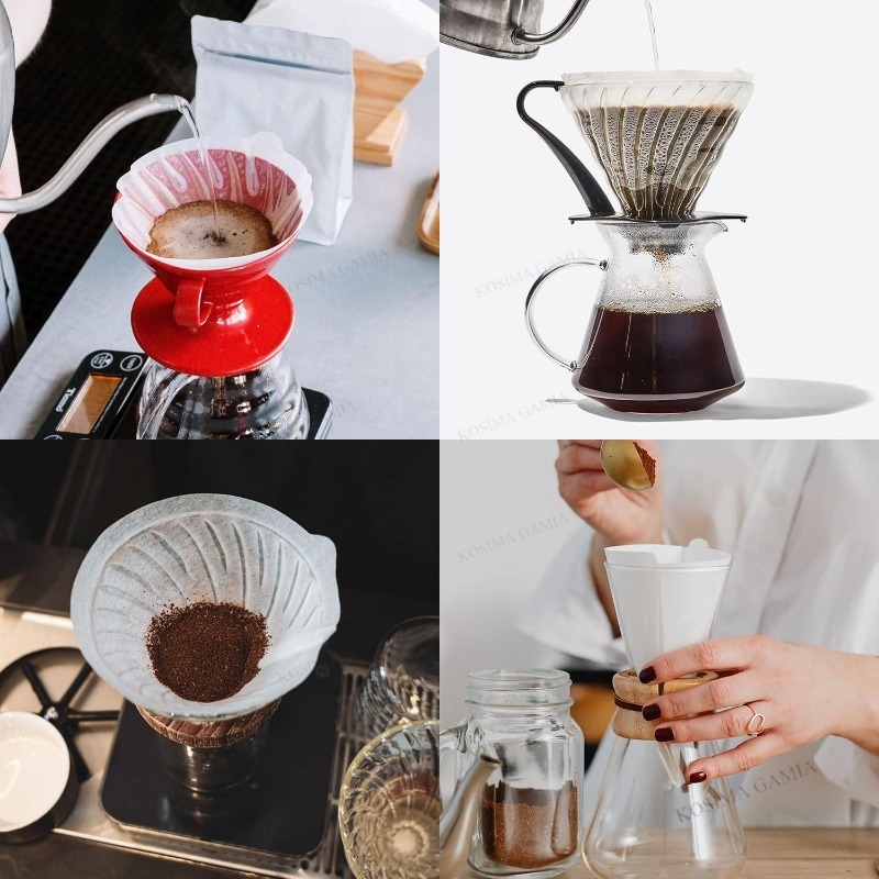 40-120 قطعة من ملحقات فلتر الق - مراجعة Coffee Equipment V60 وسعره